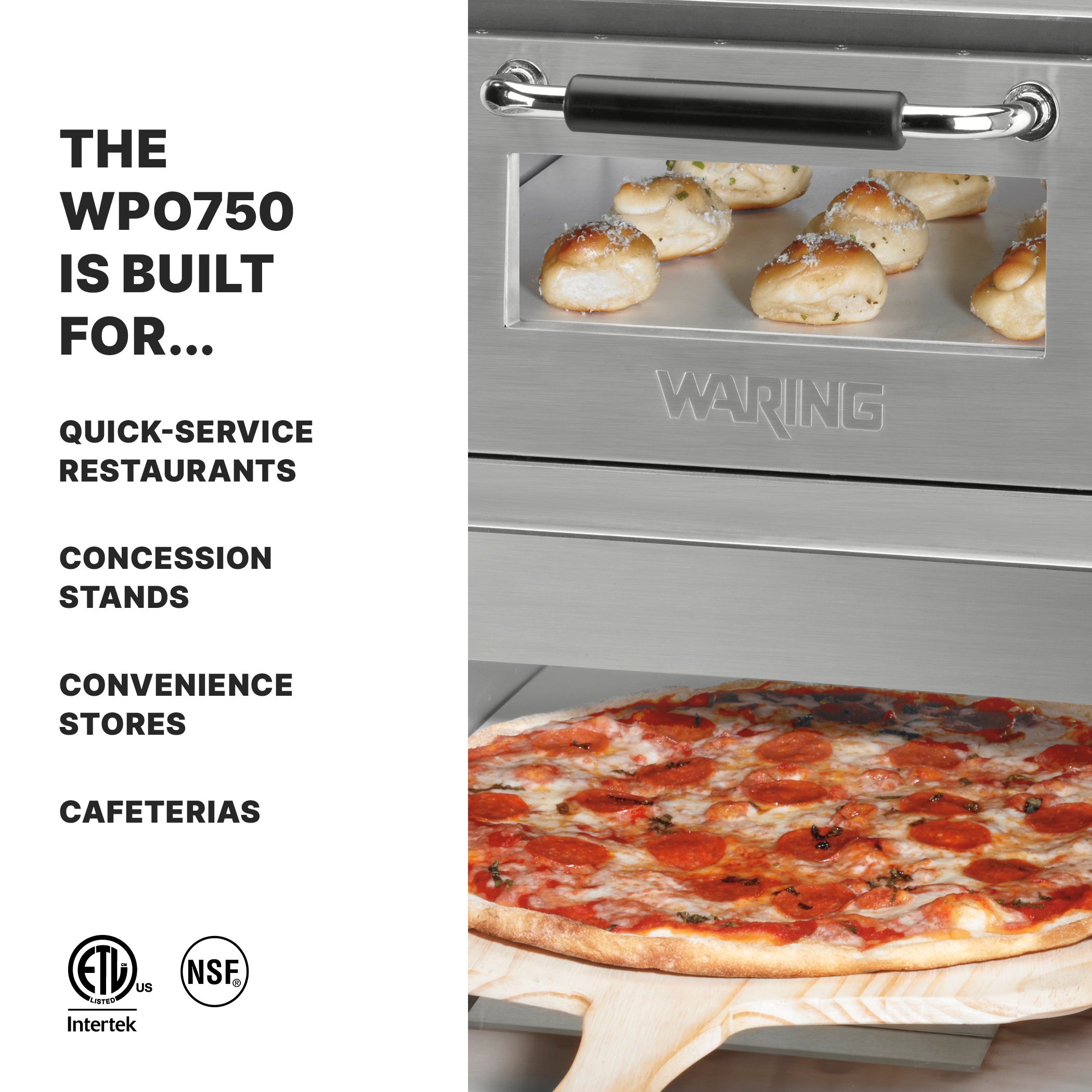 18" Double-Deck Pizza Oven, Dual Chamber